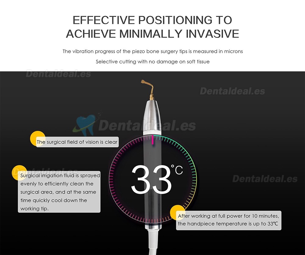 Pluspower® Ai Surgery Pro Unidad de piezocirugía dental máquina piezoeléctrica ultrasónica de cirugía ósea